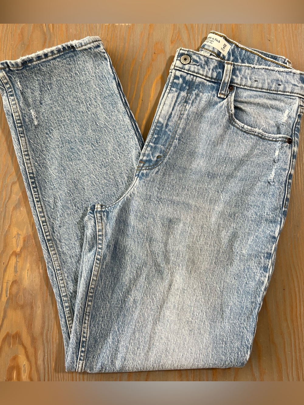 Abercrombie and fitch the 90s straight ultra high rise curve love size 29 R